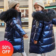 Cargar imagen en el visor de la galería, Russian Snowsuit 2020 Children's Winter Down Jacket