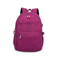 将图片加载到图库查看器,TEGAOTE Large Capacity School Backpacks for Teenage Girls Student Usb Charge Bag korea Nylon Travel Bagpack Kid Black 2020