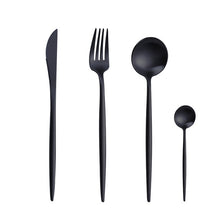 Load image into Gallery viewer, Gold Chopstick Spoon Knife Fork Sets