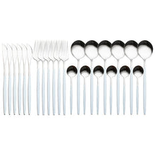 Cargar imagen en el visor de la galería, 24pcs Gold Dinnerware Set Stainless Steel