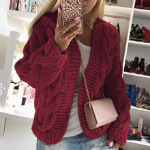 Cargar imagen en el visor de la galería, Autumn Winter Sweater Women's European American Canada Thick Thread