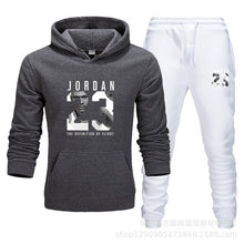 Charger l'image dans la galerie, Unisex Jordan 23 Tracksuit Sweatshirt Men & Women Tracksuit Fleece Hoodie Sweater & Pants Jogging Homme Pullover 3XL Sporting Suit