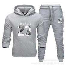 Charger l'image dans la galerie, Unisex Jordan 23 Tracksuit Sweatshirt Men & Women Tracksuit Fleece Hoodie Sweater & Pants Jogging Homme Pullover 3XL Sporting Suit