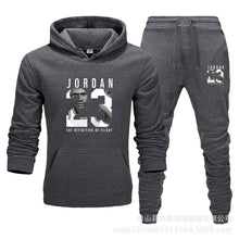 Charger l'image dans la galerie, Unisex Jordan 23 Tracksuit Sweatshirt Men & Women Tracksuit Fleece Hoodie Sweater & Pants Jogging Homme Pullover 3XL Sporting Suit