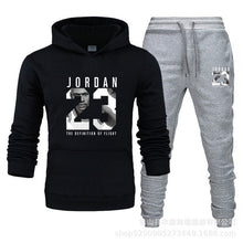 Charger l'image dans la galerie, Unisex Jordan 23 Tracksuit Sweatshirt Men & Women Tracksuit Fleece Hoodie Sweater & Pants Jogging Homme Pullover 3XL Sporting Suit