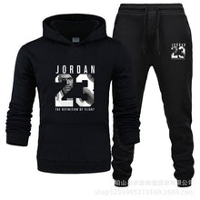 Charger l'image dans la galerie, Unisex Jordan 23 Tracksuit Sweatshirt Men & Women Tracksuit Fleece Hoodie Sweater & Pants Jogging Homme Pullover 3XL Sporting Suit