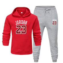 Charger l'image dans la galerie, Men's Jordan 23 Tracksuit Sweatshirt Suit Fleece Hoodie Sweater & Pants Jogging Homme Pullover 3XL Sporting Suit