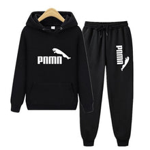 将图片加载到图库查看器,Unisex Hoodie & Pants Set Autumn Winter Men's and Women's Tracksuit Sportswear 2-piece Hoodie Sweater & Pants Jogging Fitness Sportswear