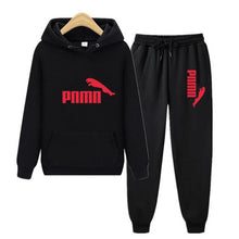 将图片加载到图库查看器,Unisex Hoodie & Pants Set Autumn Winter Men's and Women's Tracksuit Sportswear 2-piece Hoodie Sweater & Pants Jogging Fitness Sportswear