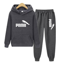 将图片加载到图库查看器,Unisex Hoodie & Pants Set Autumn Winter Men's and Women's Tracksuit Sportswear 2-piece Hoodie Sweater & Pants Jogging Fitness Sportswear