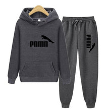 将图片加载到图库查看器,Unisex Hoodie & Pants Set Autumn Winter Men's and Women's Tracksuit Sportswear 2-piece Hoodie Sweater & Pants Jogging Fitness Sportswear