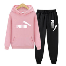 将图片加载到图库查看器,Unisex Hoodie & Pants Set Autumn Winter Men's and Women's Tracksuit Sportswear 2-piece Hoodie Sweater & Pants Jogging Fitness Sportswear