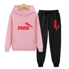将图片加载到图库查看器,Unisex Hoodie & Pants Set Autumn Winter Men's and Women's Tracksuit Sportswear 2-piece Hoodie Sweater & Pants Jogging Fitness Sportswear