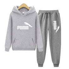 将图片加载到图库查看器,Unisex Hoodie & Pants Set Autumn Winter Men's and Women's Tracksuit Sportswear 2-piece Hoodie Sweater & Pants Jogging Fitness Sportswear