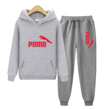 将图片加载到图库查看器,Unisex Hoodie & Pants Set Autumn Winter Men's and Women's Tracksuit Sportswear 2-piece Hoodie Sweater & Pants Jogging Fitness Sportswear