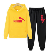 将图片加载到图库查看器,Unisex Hoodie & Pants Set Autumn Winter Men's and Women's Tracksuit Sportswear 2-piece Hoodie Sweater & Pants Jogging Fitness Sportswear