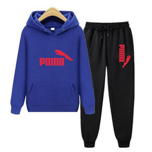 将图片加载到图库查看器,Unisex Hoodie & Pants Set Autumn Winter Men's and Women's Tracksuit Sportswear 2-piece Hoodie Sweater & Pants Jogging Fitness Sportswear