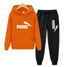 将图片加载到图库查看器,Unisex Hoodie & Pants Set Autumn Winter Men's and Women's Tracksuit Sportswear 2-piece Hoodie Sweater & Pants Jogging Fitness Sportswear