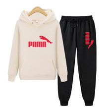 将图片加载到图库查看器,Unisex Hoodie & Pants Set Autumn Winter Men's and Women's Tracksuit Sportswear 2-piece Hoodie Sweater & Pants Jogging Fitness Sportswear