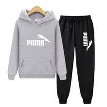 将图片加载到图库查看器,Unisex Hoodie & Pants Set Autumn Winter Men's and Women's Tracksuit Sportswear 2-piece Hoodie Sweater & Pants Jogging Fitness Sportswear
