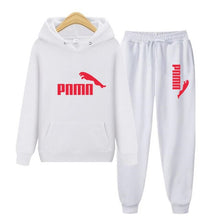 将图片加载到图库查看器,Unisex Hoodie & Pants Set Autumn Winter Men's and Women's Tracksuit Sportswear 2-piece Hoodie Sweater & Pants Jogging Fitness Sportswear