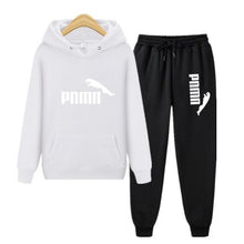 将图片加载到图库查看器,Unisex Hoodie & Pants Set Autumn Winter Men's and Women's Tracksuit Sportswear 2-piece Hoodie Sweater & Pants Jogging Fitness Sportswear