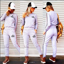 Charger l'image dans la galerie, Brand women's track suit women's sports jogging fashion two-piece printed casual sportswear suit women