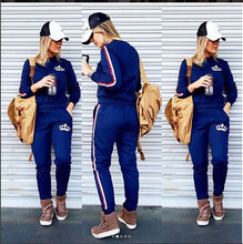 Charger l'image dans la galerie, Brand women's track suit women's sports jogging fashion two-piece printed casual sportswear suit women