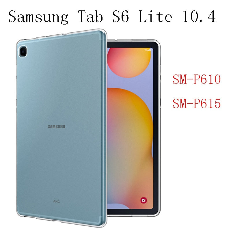 Tablet Case For Samsung Tab S6 Lite 10.4 2020 Transparent Silicone Protective Tablet Airbag Cover Case For SM-P610 SM-P615