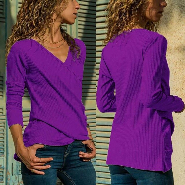 Womens Tshirts Casual New Arrival 2020 Spring New Women's T-shirt Undershirt Women's Long-sleeved T-shirt Women's Tops