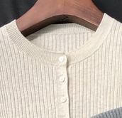 Cargar imagen en el visor de la galería, Women Sweater Pit Striped Knit Sweater Sweater Bottom Shirt Women's Fall Winter New