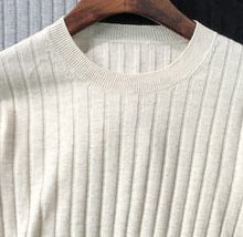 Cargar imagen en el visor de la galería, Women Sweater Pit Striped Knit Sweater Sweater Bottom Shirt Women's Fall Winter New