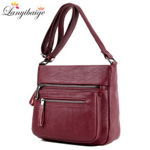 将图片加载到图库查看器,High Quality Leather Crossbody Bags for Women 2021 New Luxury Designer Shoulder Bag Leisure Tote Bag for Lady Messenger Bags