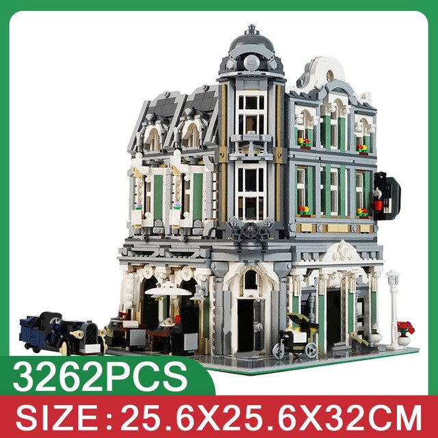Architecture Building Blocks Creator Expert Technic City Street view kits European Houses Bricks Kids toys for children Gifts