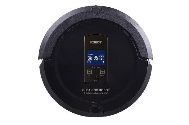 Robot Vaccum Cleaner Auto Sweep,Mop,Sterilize,LCD Touch Screen,Schedule,Auto Charge Free Shipping