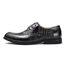 Load image into Gallery viewer, sanpijiang new  crocodile  Leather shoes  men  crocodile shoes  British  business  Casual shoes  male  fashion  Men's dress shoe