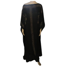 將圖片載入圖庫檢視器 Women's Tilapia Long Summer Plus Size African Style Dress Dolid Loose Cloak Short Sleeve Gown