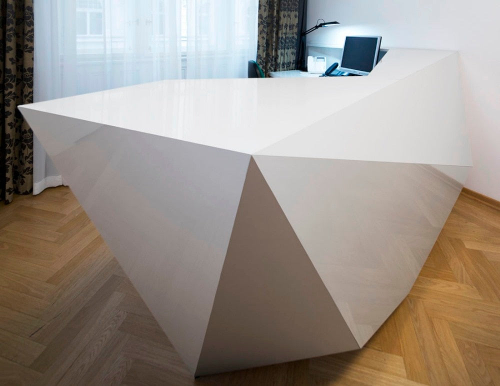 wood reception counter table design for reception area #2355