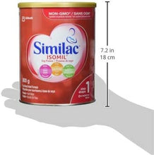 Charger l&#39;image dans la galerie, Similac Isomil with DHA Non-GMO Baby Formula, Powder, Lactose-Free, 800 g, 0+ Months
