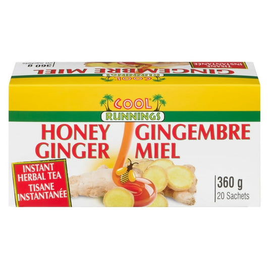 Cool Runnings Honey Ginger Instant Herbal Tea, 360g 20 Sachets