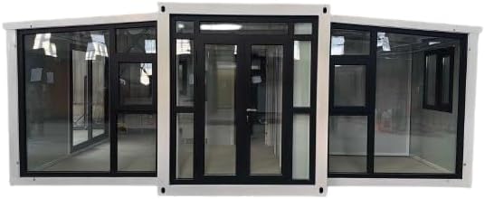 Portable Prefabricated Tiny Home, Foldable, Expandable Container with 1 Bathroom, 2 Bedrooms, Living Room and Open Kitchen.Modern Design, Mobile Expandable House. (White 20x40ft)