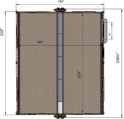 Portable Prefabricated Tiny Home 15x20ft, Mobile Expandable Plastic Prefab House for Hotel, Booth, Office, Guard House, Shop, Villa, Warehouse, Workshop
