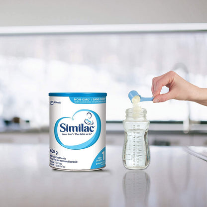 Similac Lower Iron Non-GMO Baby Formula, Powder, 850 g, 0+ Months