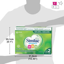 Cargar imagen en el visor de la galería, Similac Advance Step 2 Non-GMO Baby Formula, Concentrated Liquid, 12 x 385 mL, 6-24 Months
