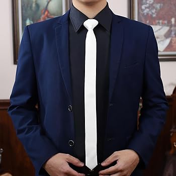 Men's Ties Solid Pure Color 1.58" (4CM) Plain Slim Necktie Skinny Ties