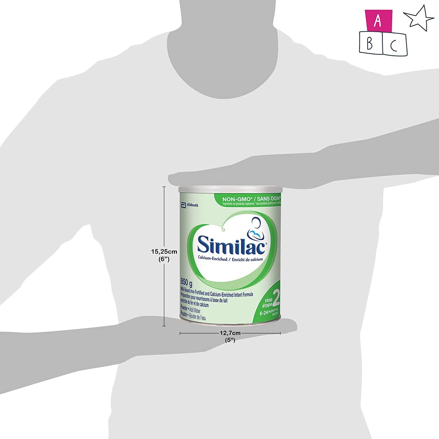 Similac Step 2 Calcium-Enriched Baby Formula, Powder, 850 g, 6-24 Months