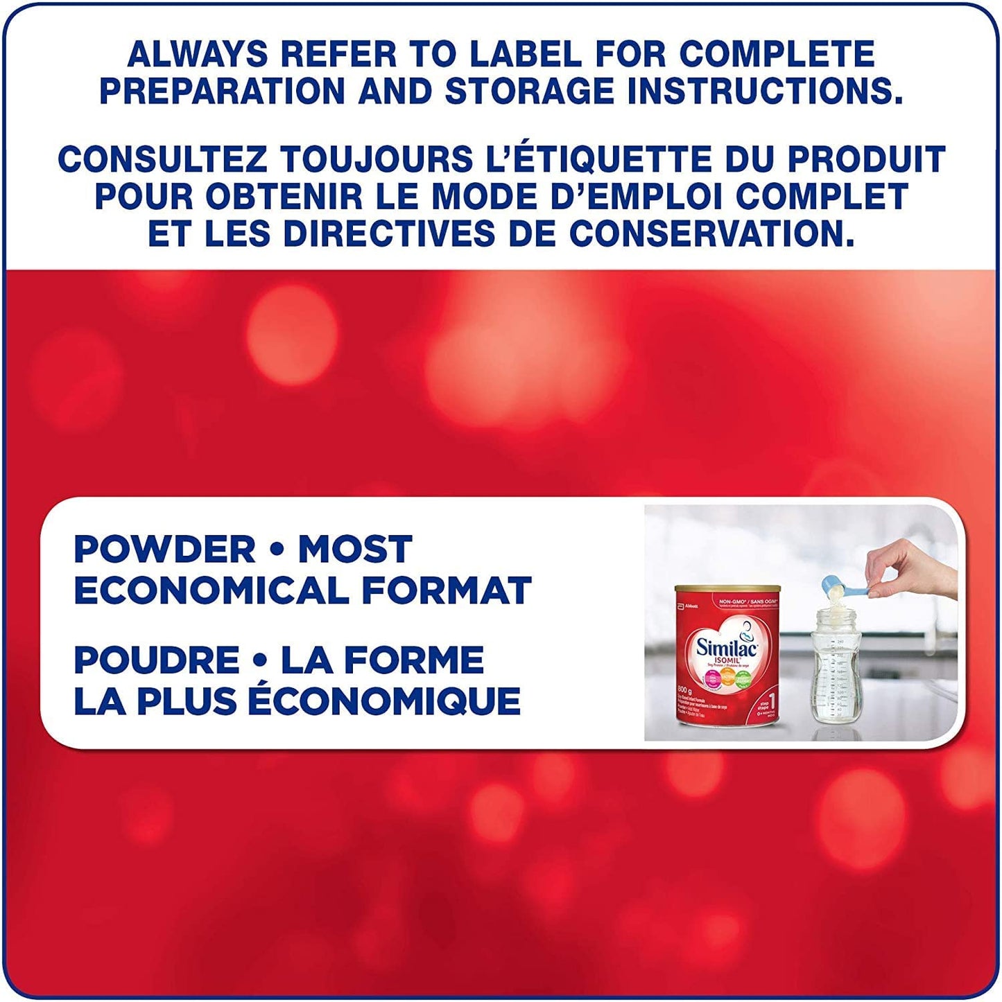 Similac Isomil with DHA Non-GMO Baby Formula, Powder, Lactose-Free, 800 g, 0+ Months
