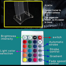 Cargar imagen en el visor de la galería, Clear Podium with Light: Acrylic Podium Stand Pulpits for Churches, Portable Lecterns, Podium, Pulpit
