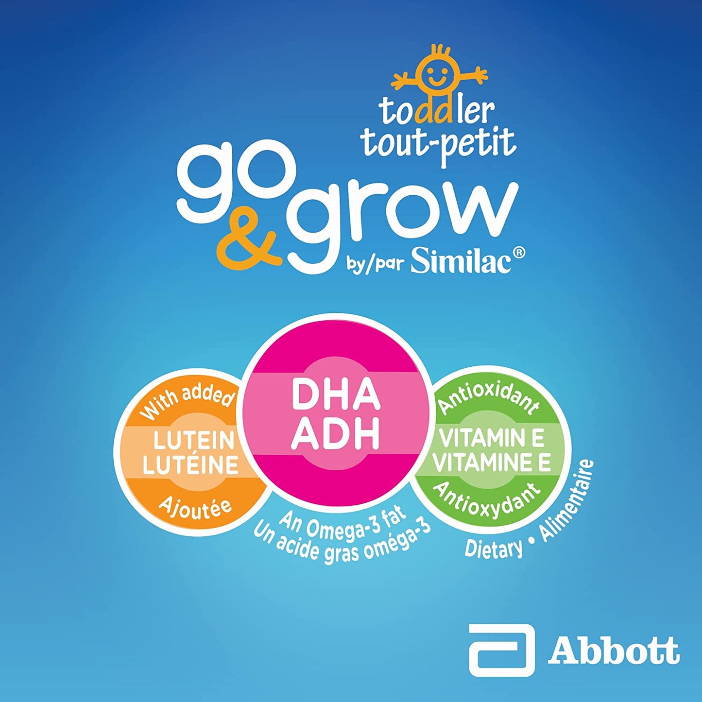 Similac Go & Grow Step 3 Toddler Drink with 2'-FL. Immune Support Innovation: 2'-FL, Powder, 12-36 Months, Milk Flavour, 850 grams