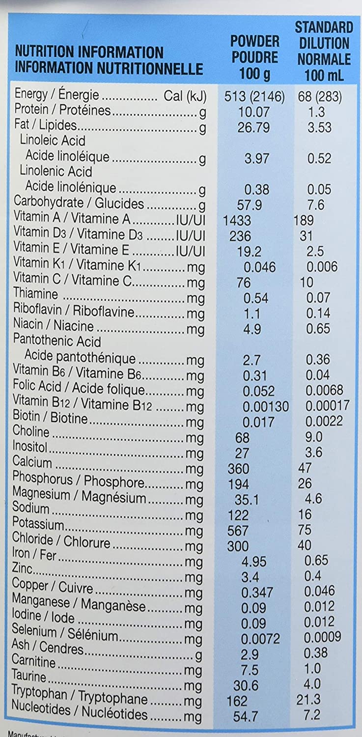 Similac Lower Iron Non-GMO Baby Formula, Powder, 850 g, 0+ Months